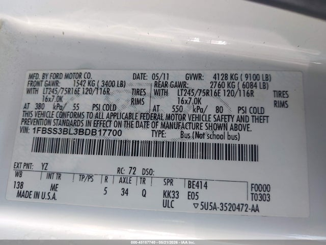 Ford E-350 Xlt