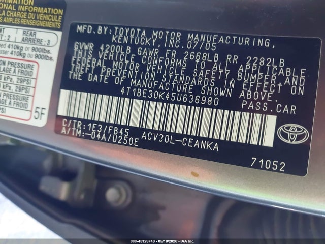 Toyota Camry Le