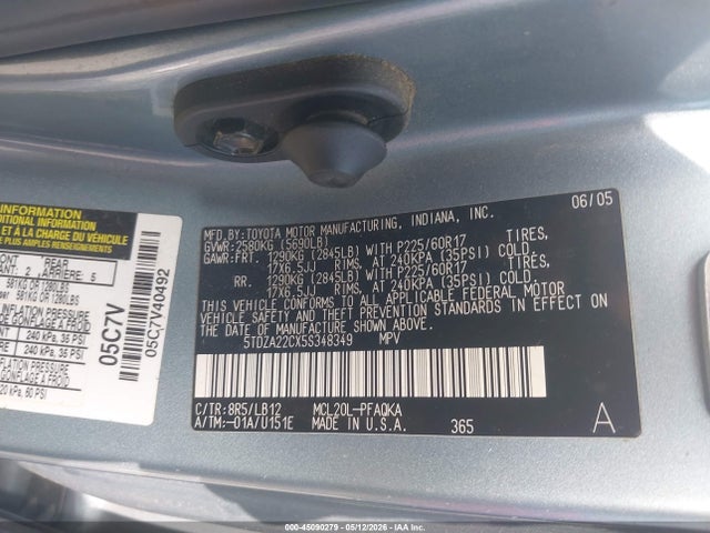 Toyota Sienna Xle