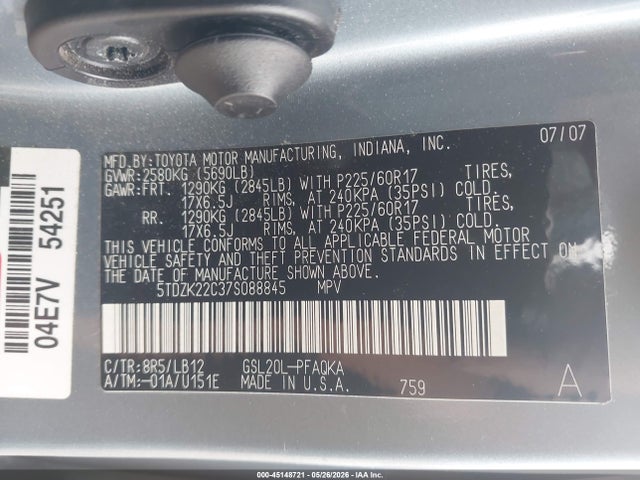 Toyota Sienna Xle