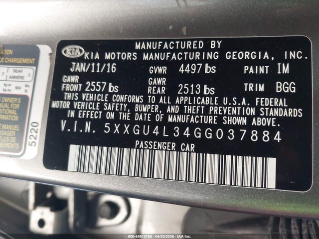Kia Optima Ex