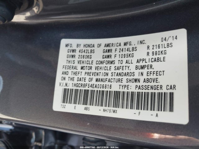 Honda Accord Ex-l