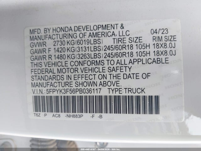 Honda Ridgeline Rtl