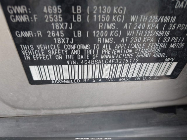 Subaru Outback 2.5i Limited
