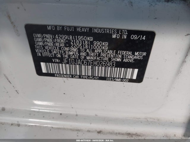 Subaru Impreza 2.0i Premium