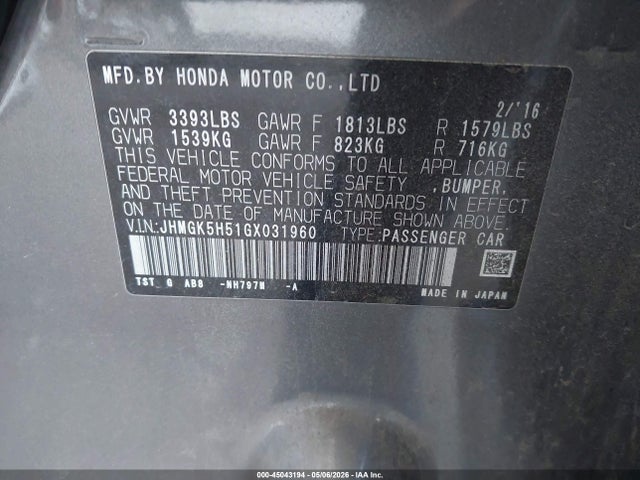 Honda Fit Lx