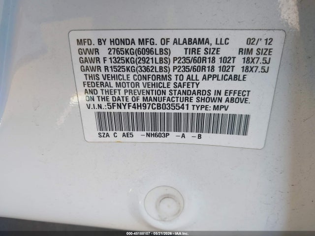 Honda Pilot Touring