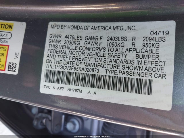 Honda Accord Touring 2.0t