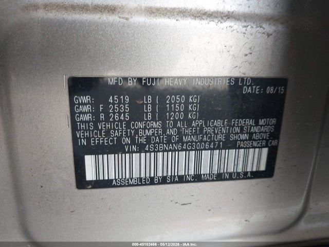 Subaru Legacy 2.5i Limited