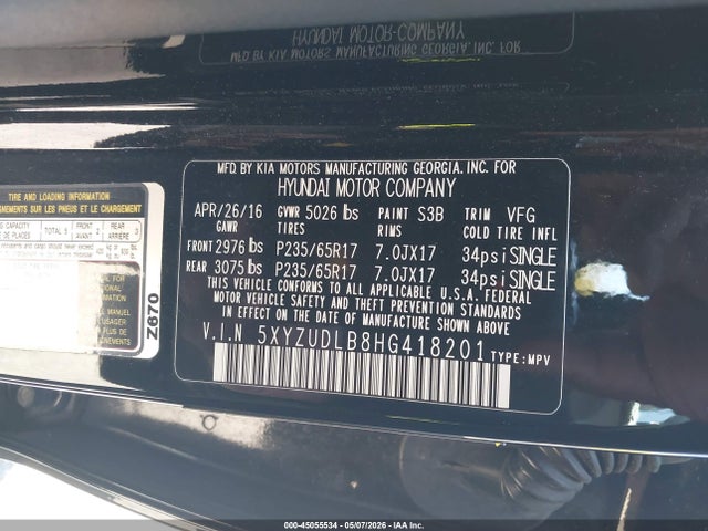 Hyundai SANTA FE 2.4l