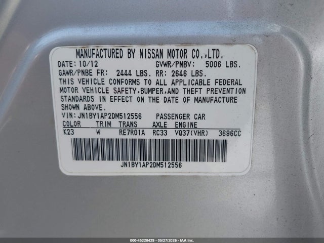 INFINITI M37