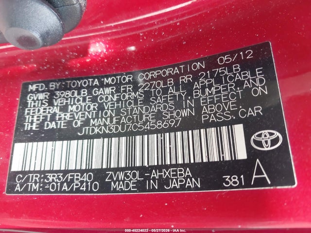 Toyota Prius Two