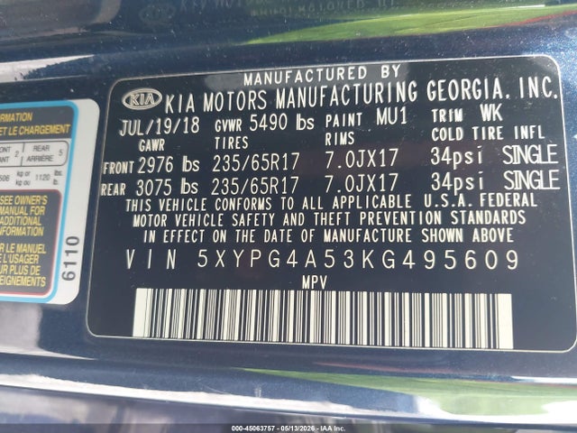 Kia Sorento 3.3l Lx