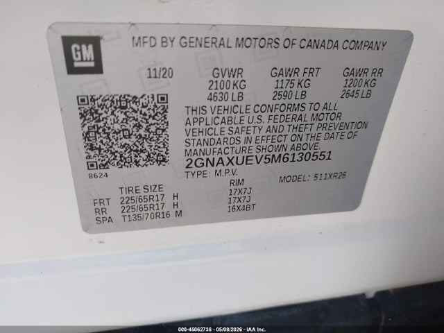 Chevrolet Equinox Awd Lt