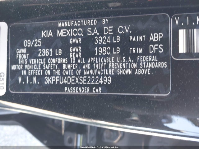 Kia K4 Ex