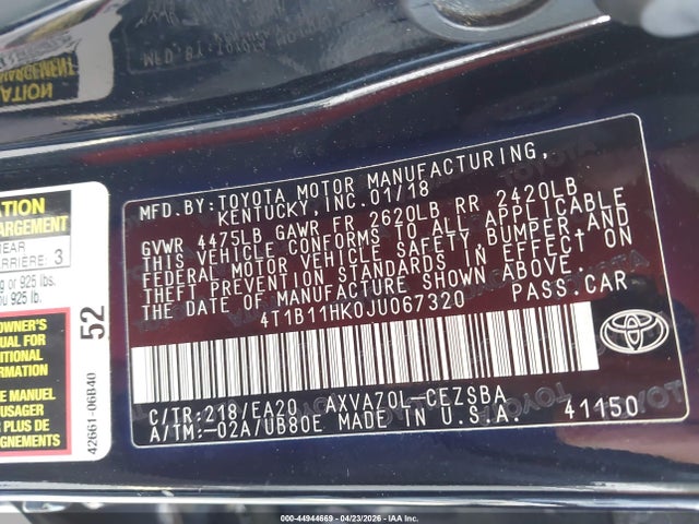Toyota Camry Se