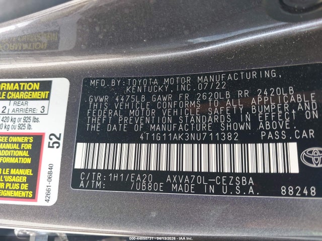 Toyota Camry Se