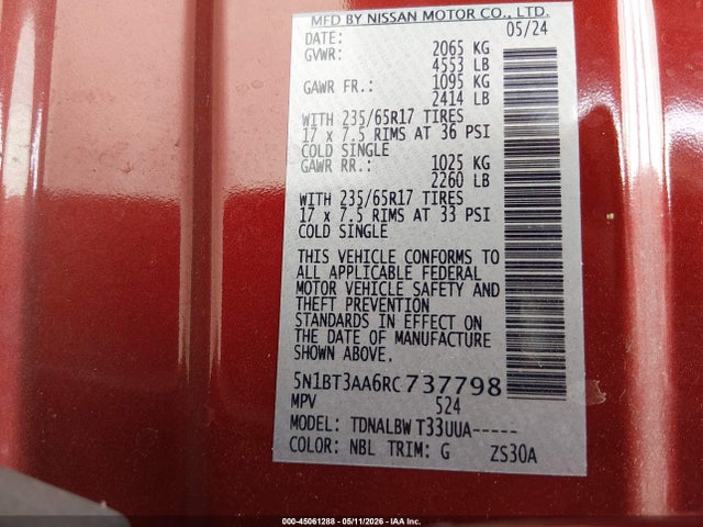 Nissan Rogue S Fwd