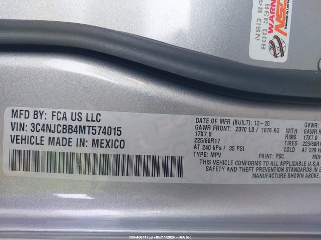 Jeep Compass Latitude Fwd
