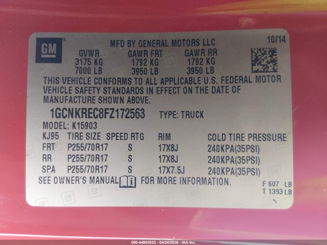 Chevrolet Silverado 1500 1lt