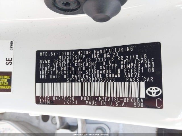 Toyota Corolla Le