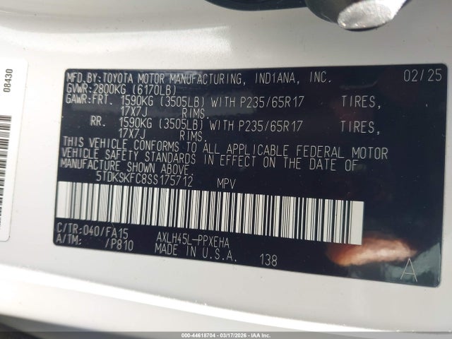 Toyota Sienna Le