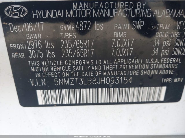 Hyundai SANTA FE 2.4l