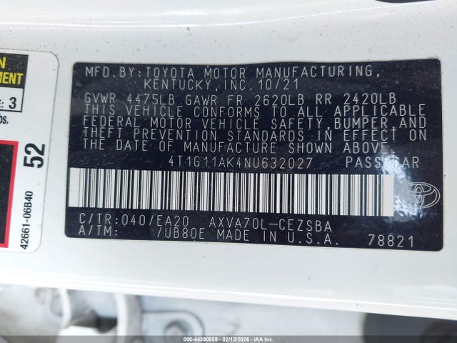 Toyota Camry Se