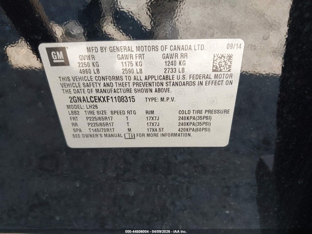 Chevrolet Equinox 2lt