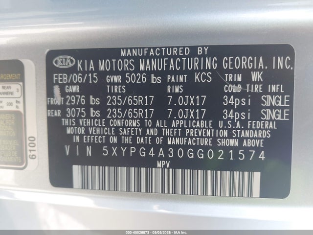 Kia Sorento 2.4l Lx