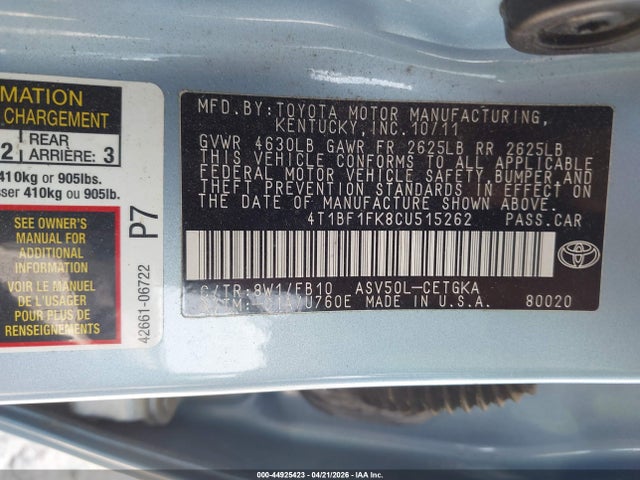 Toyota Camry Xle