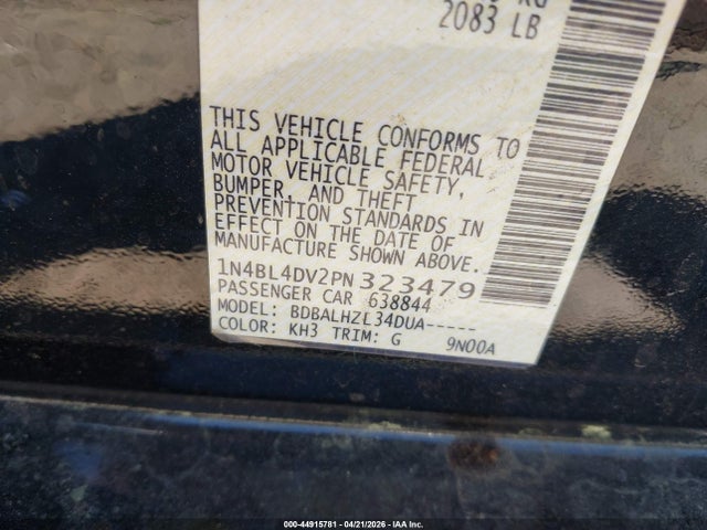 Nissan Altima Sv Fwd