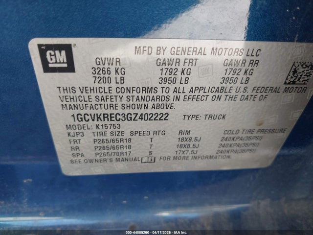 Chevrolet Silverado 1500 2lt