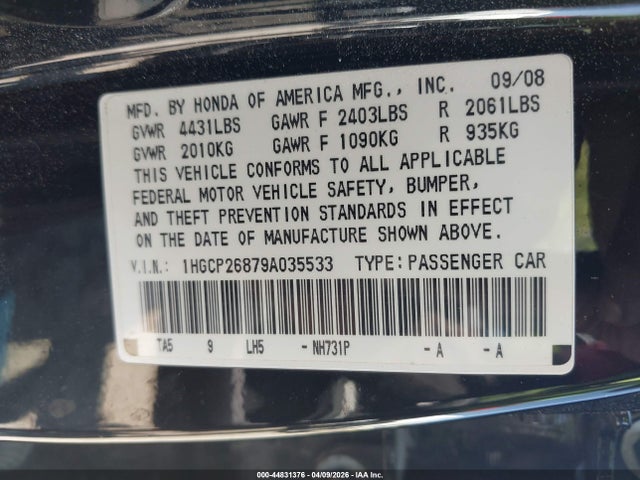 Honda Accord 2.4 Ex-l