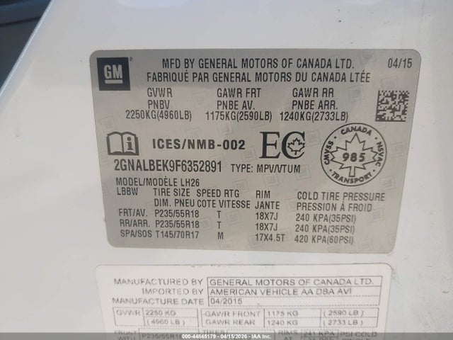 Chevrolet Equinox 1lt