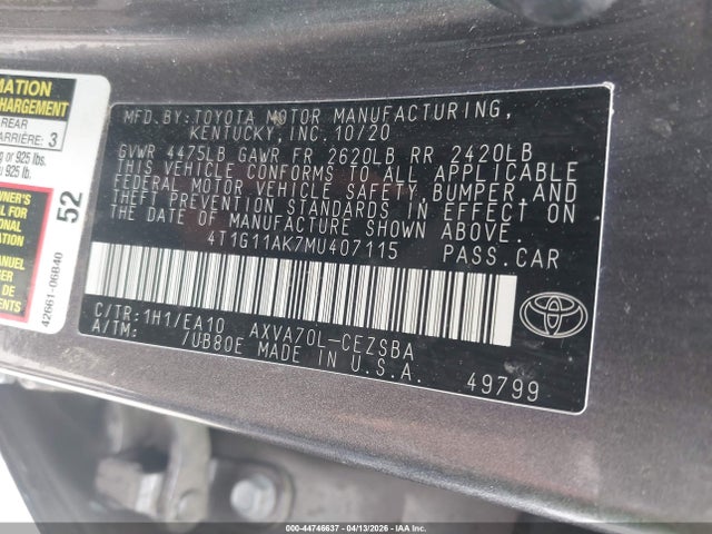 Toyota Camry Se