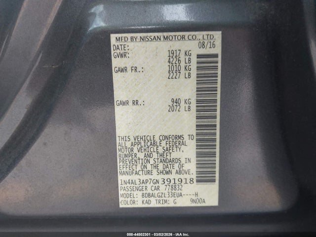 Nissan Altima 2.5 S