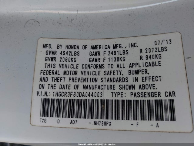 Honda Accord Ex-l V-6