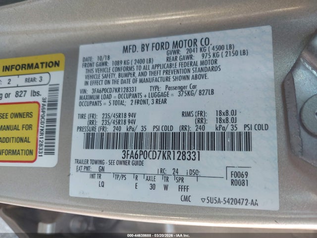 Ford Fusion Sel