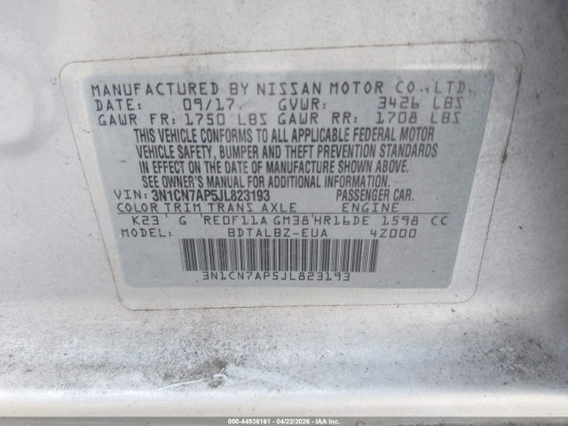 Nissan Versa 1.6 Sv