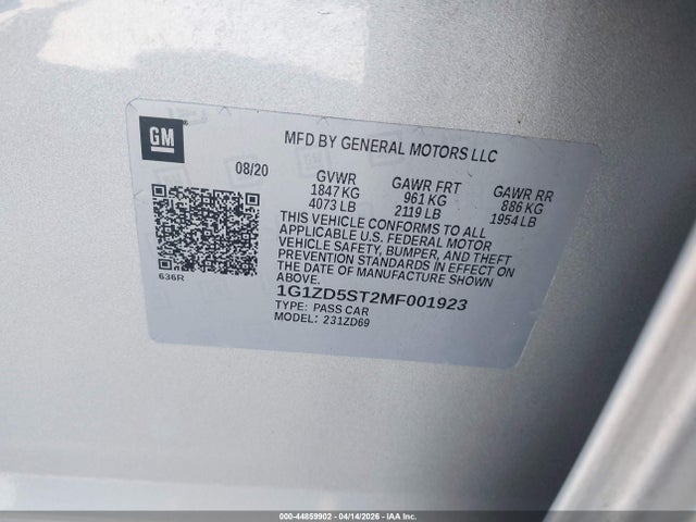 Chevrolet Malibu Fwd Lt