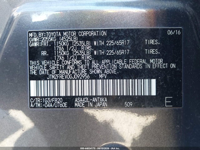 Toyota RAV4 Le