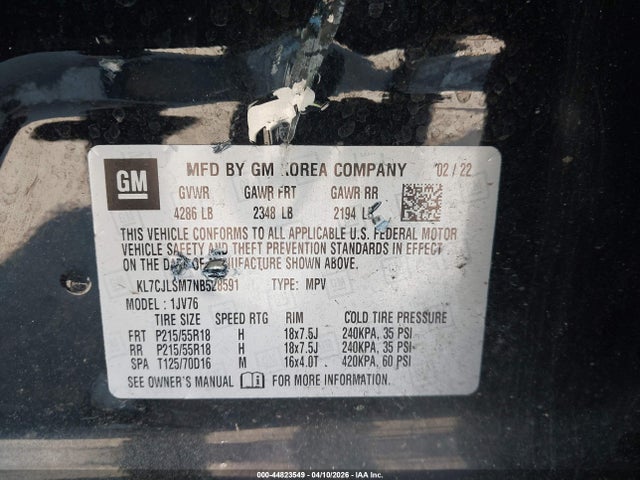 Chevrolet Trax Fwd Lt