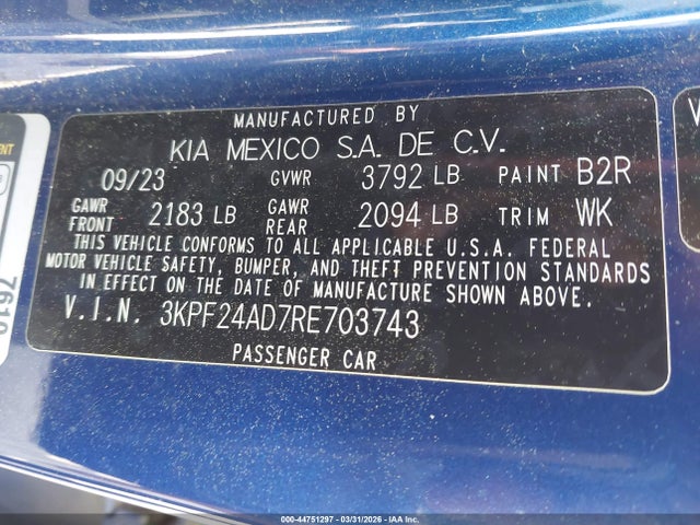 Kia Forte Lxs