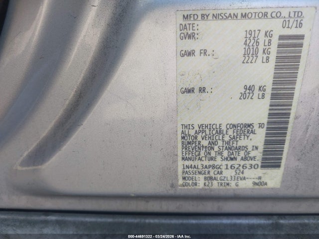 Nissan Altima 2.5 S
