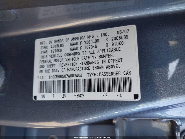 Honda Accord 3.0 Ex