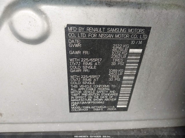 Nissan Rogue Sv