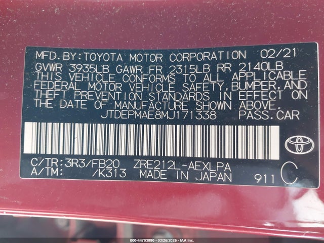 Toyota Corolla Le