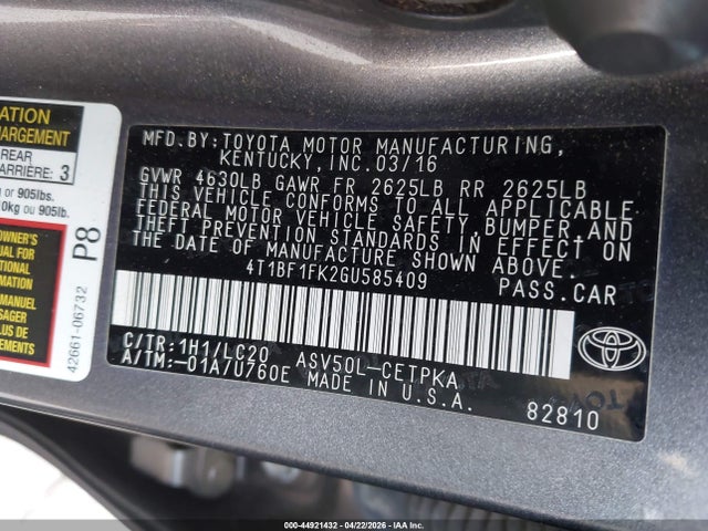 Toyota Camry Xse