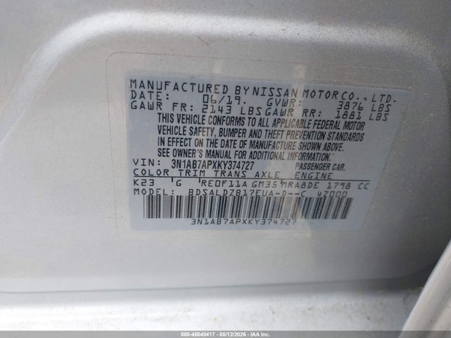 Nissan Sentra Sv
